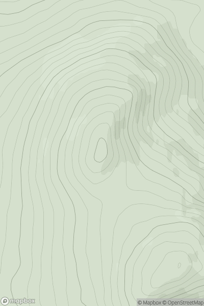 Thumbnail image for Meallan Odhar [Killilan to Inverness] [NH153384] showing contour plot for surrounding peak